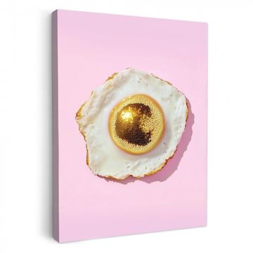 Leinwandbilder - Ei - Disco - Frühstück - Glitzer