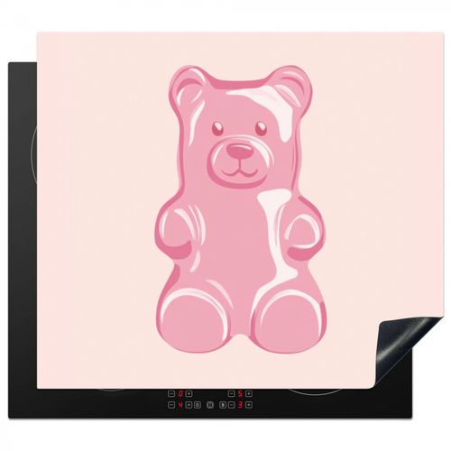 Herdabdeckplatte - Bär - Rosa - Bonbon