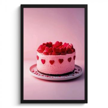 Bilder mit Rahmen - Torte - Herz - Rosa