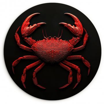 Runde Bilder - Krabbe - Rot - Fisch - Krustentiere