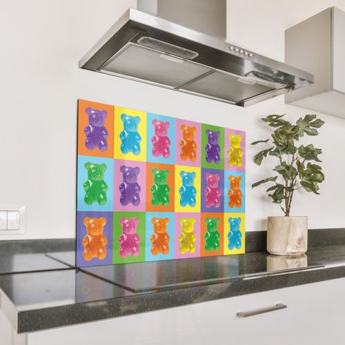 Spritzschutz Küche - Kunst - Süßigkeiten - Bunt
