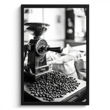 Bilder mit Rahmen - Kaffeemühle - Gemahlen - Vintage