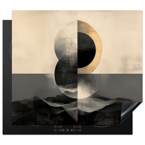 Herdabdeckplatte - Kreise - Schatten - Abstrakt