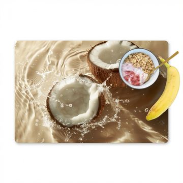 Tischset - Kokosnuss - Wasser - Beige - Spritzer - 6 Stück