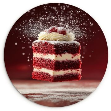 Runde Bilder - Rot - Samt - Torte - Essen