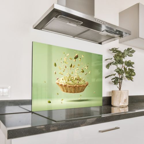 Spritzschutz Küche - Pistazie - Torte - Nüsse - Lebensmittel