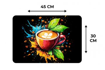 Tischset - Kaffee - Graffiti - Trinken - Abstrakt - 6 Stück