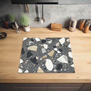 Herdabdeckplatte - Terrazzo - Dekoration - Steine