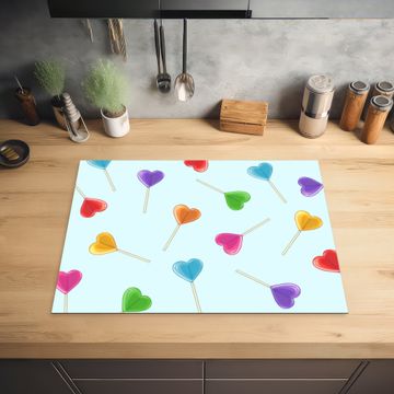 Herdabdeckplatte - Lollipop - Regenbogen - Bonbon