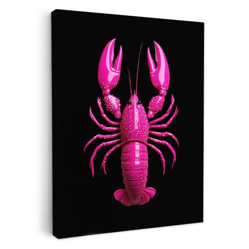 Leindwandbilder - Hummer - Leuchtendes Rosa - Punkte - Auffallend