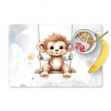 Tischset - Affe - Tier - Kinder - Babyzimmer - Kinderzimmer - 6 Stück