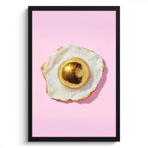 Bilder mit Rahmen - Ei - Disco - Frühstück - Glitzer