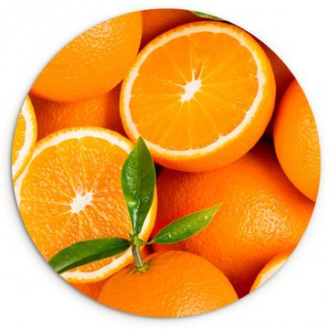 Runde Bilder - Orangefarbene Sonnenstrahlen