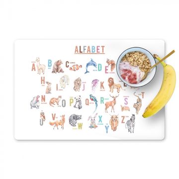 Tischset - Kinder - Tiere - Alphabet - 6 Stück