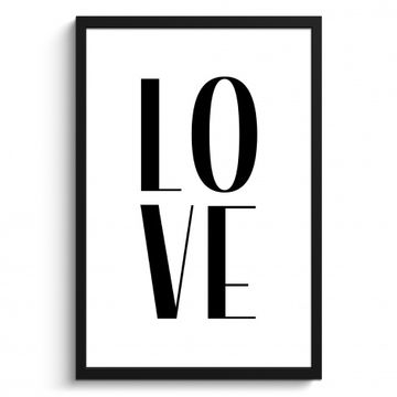 Bilder mit Rahmen - Liebe Typografie