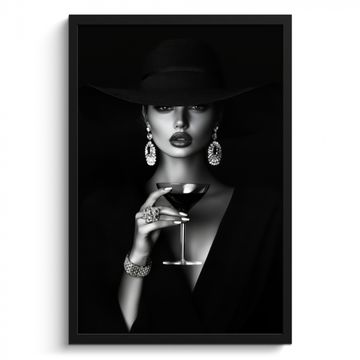 Bilder mit Rahmen - Frau - Cocktail - Schick
