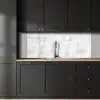 Klassiek - Marmer - Aders - Grijs keuken achterwand 2 middel 871 -sfeer1