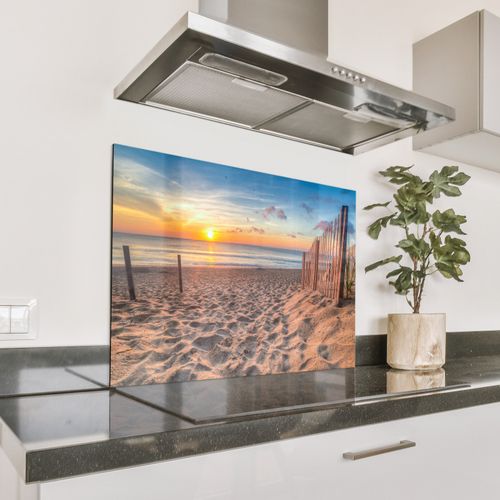 Spritzschutz Küche - Morgenlicht am Meer