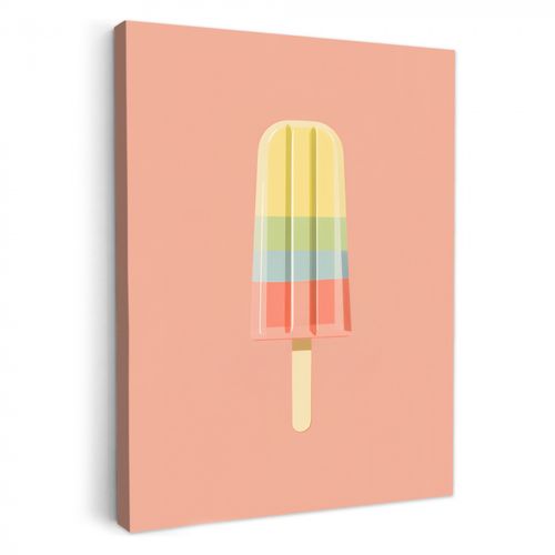 Leinwandbilder - Wassereis - Pastelltöne - Minimalistisch