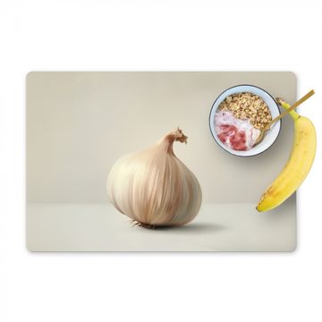 Tischset - Knoblauch - Natürlich - Beige - 6 Stück