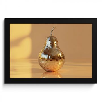 Bilder mit Rahmen - Gold - Disco - Glitzer - Birne