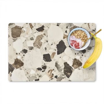 Tischset - Neutral - Steine - Dekoration - Terrazzo - 6 Stück