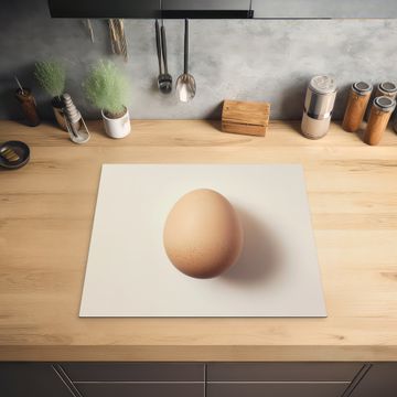 Herdabdeckplatte - Ei - Beige - Oval - Oval