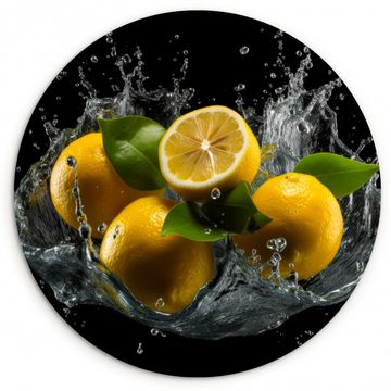 Runde Bilder - Zitrone - Obst - Gelb - Schwarz