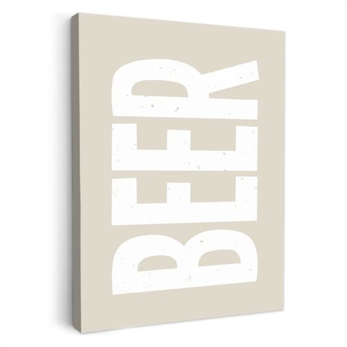 Leinwandbilder - Bär - Japandi - Beige - Dekoration