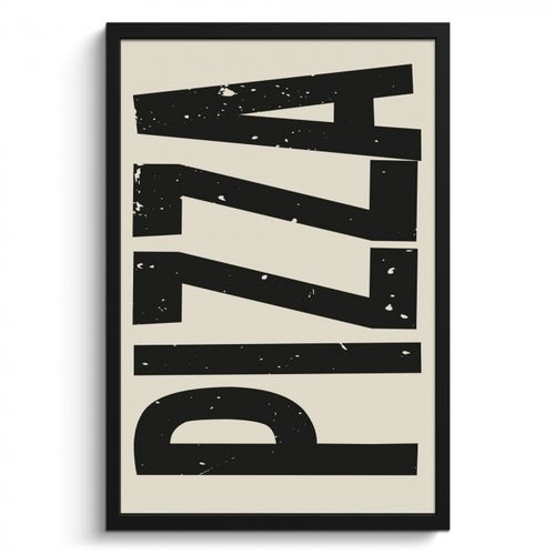 Bilder mit Rahmen - Pizza - Dekoration - Japandi - Jahrgang