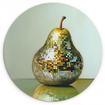 Runde Bilder - Obst - Disco - Kunst - Glitzer