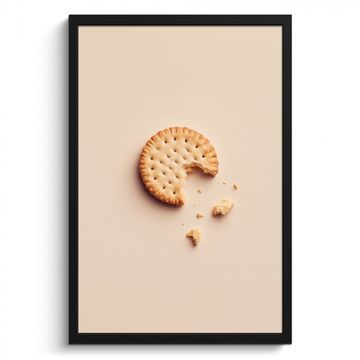 Bilder mit Rahmen - Keks - Krümel - beige
