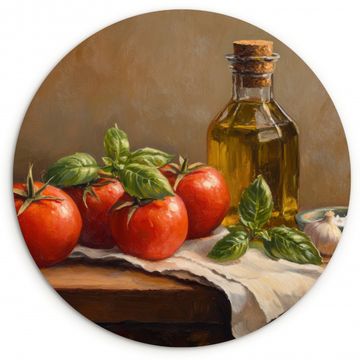 Runde Bilder - Tomaten - Olivenöl - Stilleben