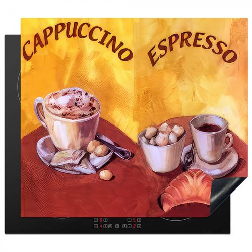 Herdabdeckplatte - Kaffee