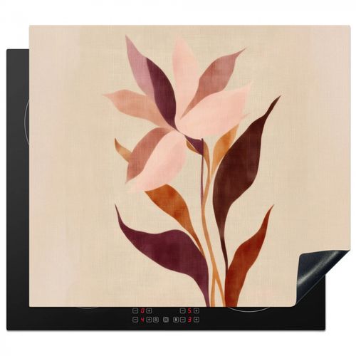 Herdabdeckplatte - Blumen - Blütenblätter - Minimalistisch - Rosa