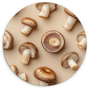 Runde Bilder - Kastanienpilze - Beige