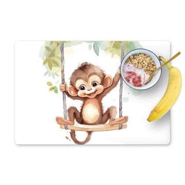 Tischset - Affe - Tier - Kinder - Dschungel - Kinderzimmer - Babyzimmer - 6 Stück