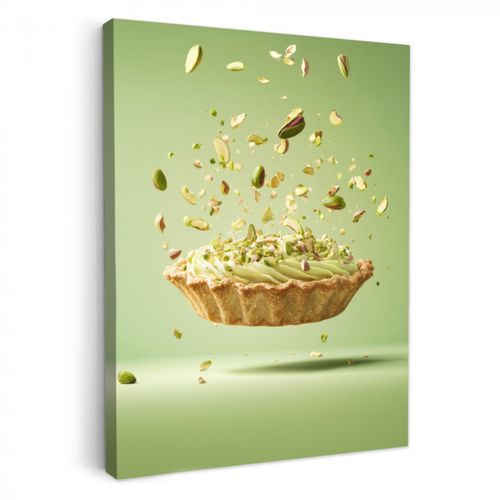 Leinwandbilder - Pistazie - Torte - Nüsse - Lebensmittel