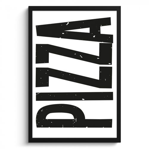 Bilder mit Rahmen - Pizza - Japandi - Dekoration - Vintage
