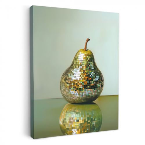 Leinwandbilder - Obst - Disco - Kunst - Glitzer