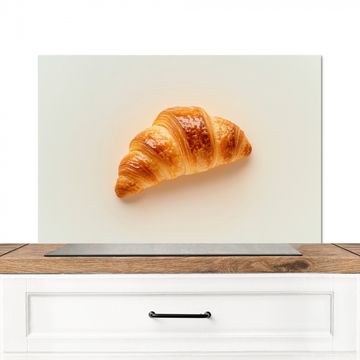 Spritzschutz Küche - Croissant - Brot - Beige