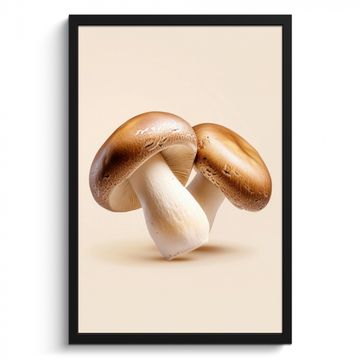 Bilder mit Rahmen - Pilze - Weich - Beige