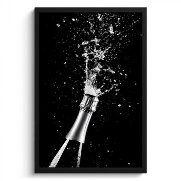 Bilder mit Rahmen - Champagner - Schwarz - Spritzer - Popping
