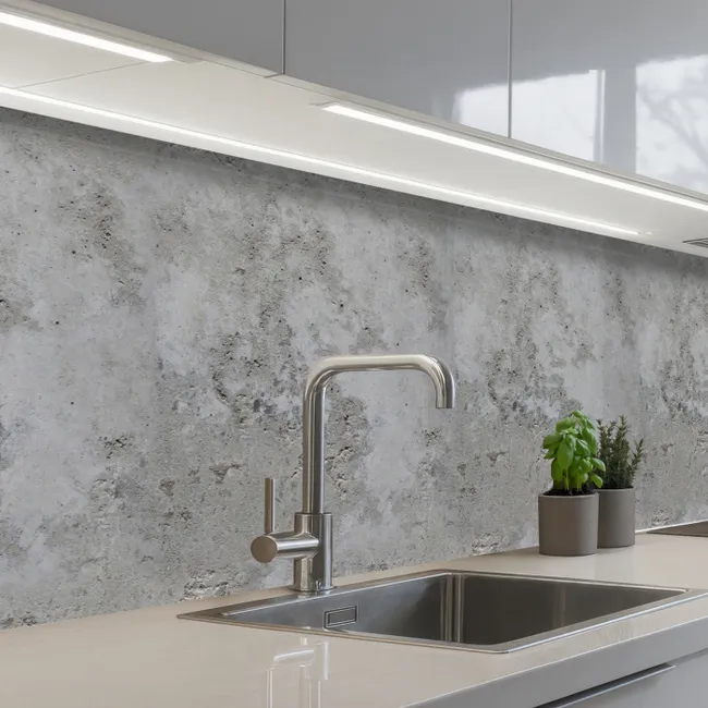 Küchenrückwand - Muster - Grau - Alt - Beton