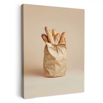 Leinwandbilder - Baguette - Brot - Baguette - Beige