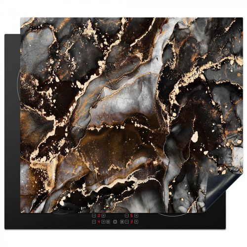Herdabdeckplatte - Erdiger Marmor-Luxus