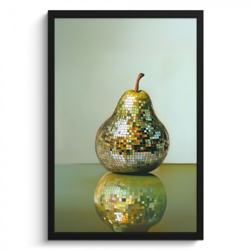 Bilder mit Rahmen - Obst - Disco - Kunst - Glitzer
