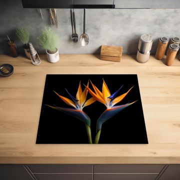 Herdabdeckplatte - Paradiesvogelblume Symmetrie
