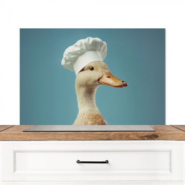 Spritzschutz Küche - Ente - Kochmütze - Niedlich - Vogel