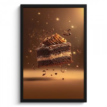Bilder mit Rahmen - Torte - Schokolade - Essen - Brownie